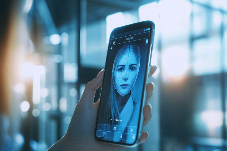 AI woman on cellphone