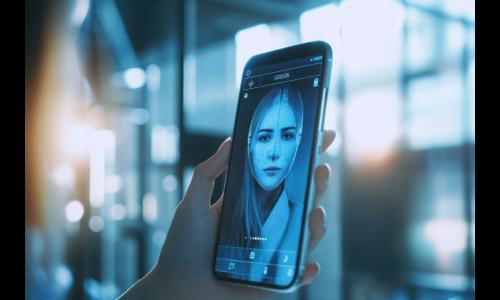 AI woman on cellphone